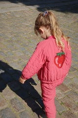 Konges Sløjd Juno Sparkle Bomber Thermojas Aardbei - Raspberry Wine