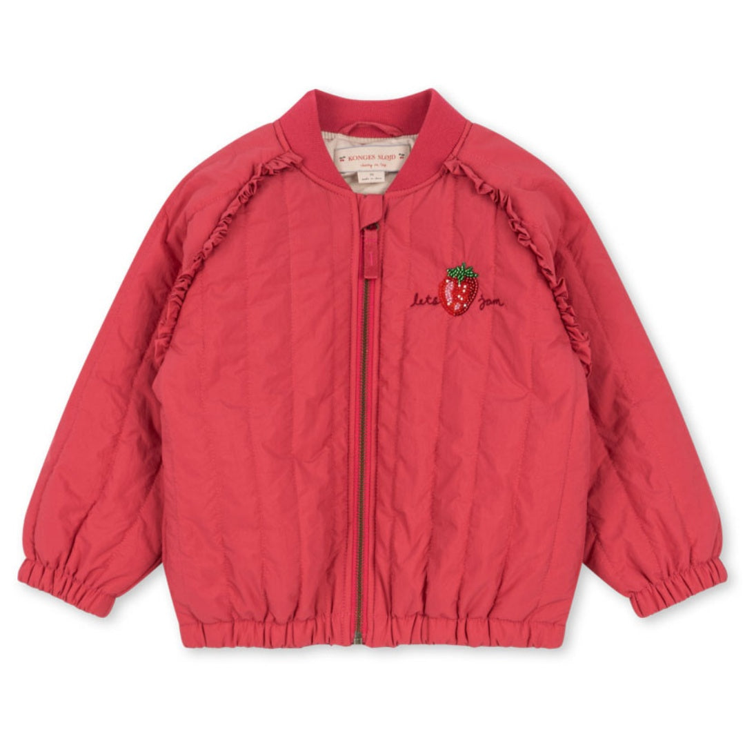 Konges Sløjd Juno Sparkle Bomber Thermojas Aardbei - Raspberry Wine
