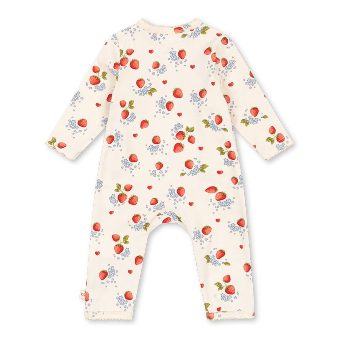 Konges Sløjd Newborn Onesie - Aardbeien Marmalade