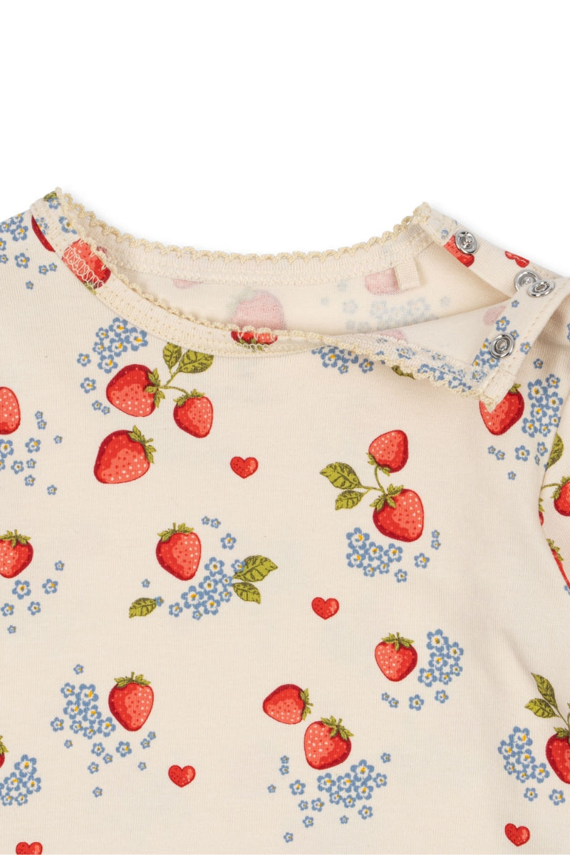 Konges Sløjd Newborn Onesie - Aardbeien Marmalade