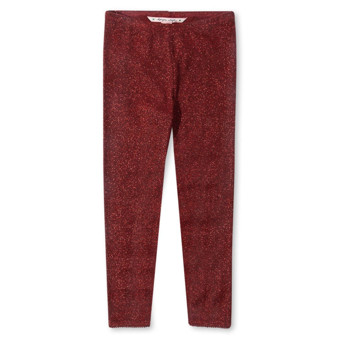 Konges Sløjd Roli Glitter Legging - Red Dahlia