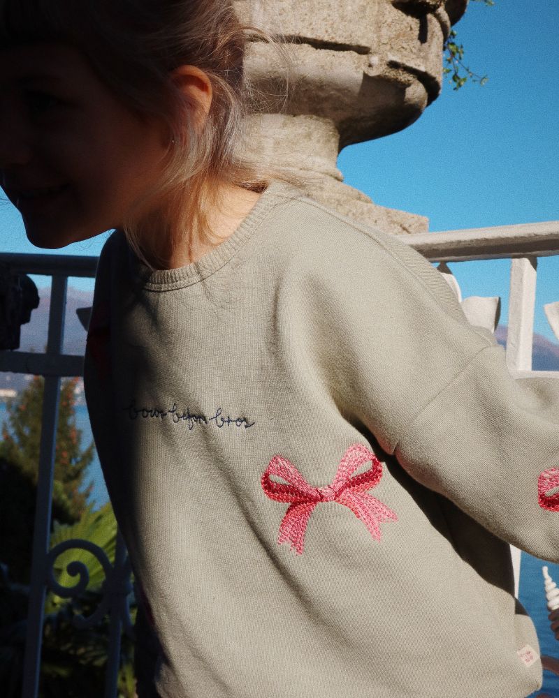 Konges Sløjd Lou Bow Sweatshirt - Tea