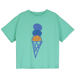 Lötiekids Wide Fit Tshirt Ice Cream - Mint