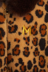 MINI RODINI Jas Leopard faux fur - Beige