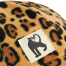 MINI RODINI - Leopard fleece cap - Beige