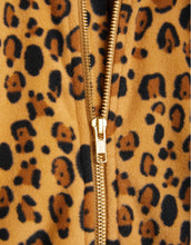 MINI RODINI - Leopard fleece jacket - Beige