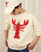 MINI RODINI - Lobster chenille emb sweatshirt - White