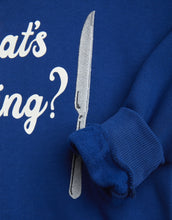 MINI RODINI - What's cooking sp +emb sweatshirt - Blue