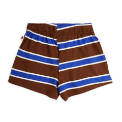MINI RODINI Stripe All Over Shorts - Brown