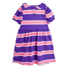 MINI RODINI Stripe Ss Dress - Purple