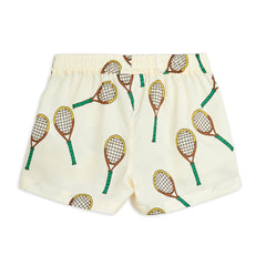 MINI RODINI Tennis Woven Shorts - Offwhite