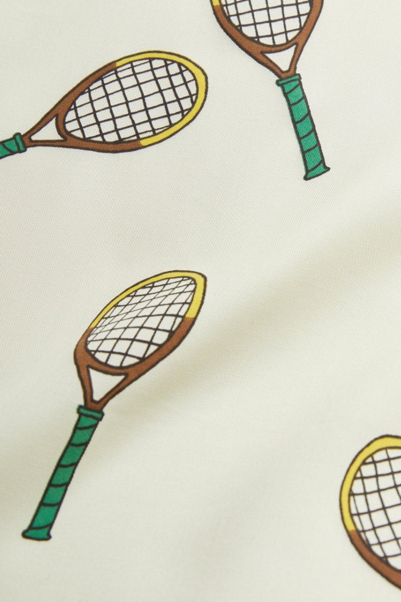 MINI RODINI Tennis Woven Shorts - Offwhite