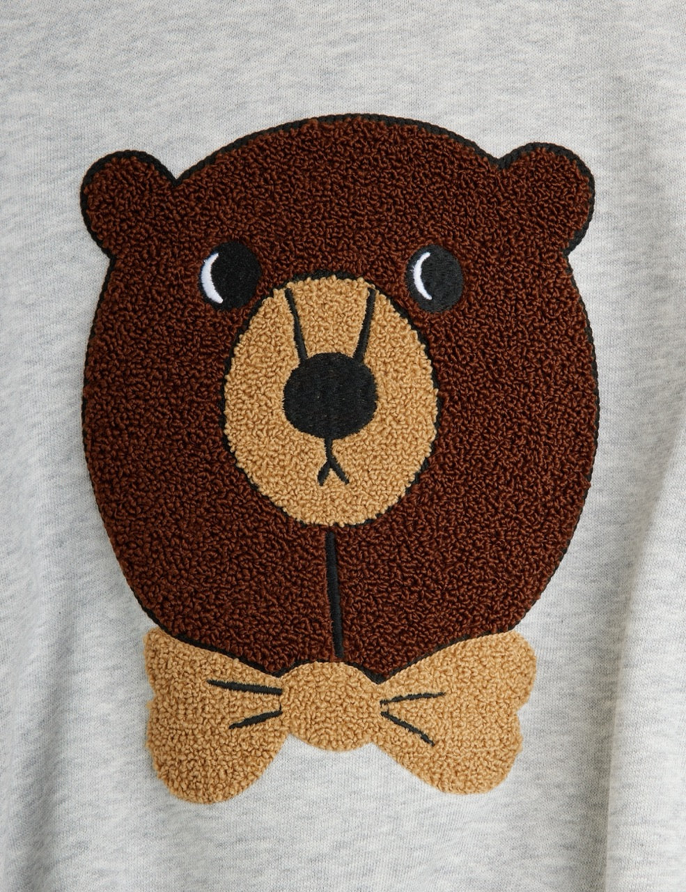 *PRE-ORDER* MINI RODINI Bear chenille sweatshirt - Grijs Melange