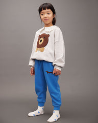 *PRE-ORDER* MINI RODINI Bear chenille sweatshirt - Grijs Melange