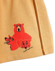 MINI RODINI Camp Rodini Korte Joggingbroek - Lichtbruin