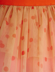 *PRE-ORDER* MINI RODINI Dotted tulle skirt - Roze