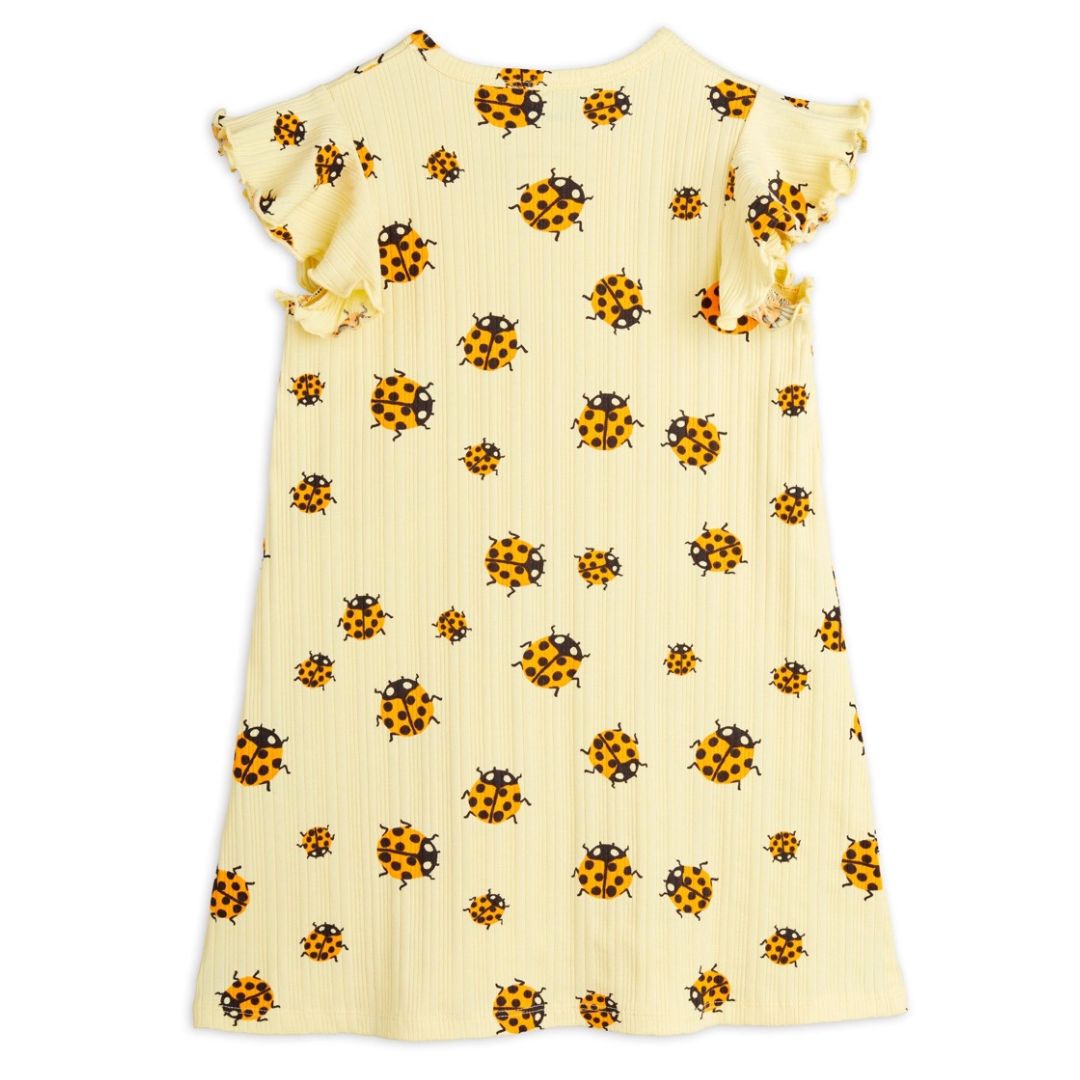 MINI RODINI Jurk Lieveheerstbeestjes - Geel