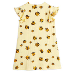MINI RODINI Jurk Lieveheerstbeestjes - Geel