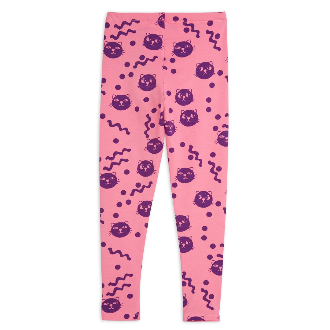 MINI RODINI Legging Squiggly Cats - Roze