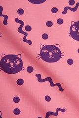 MINI RODINI Legging Squiggly Cats - Roze