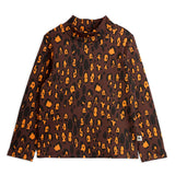 Mini rodini leopard col, top met lange mouwen