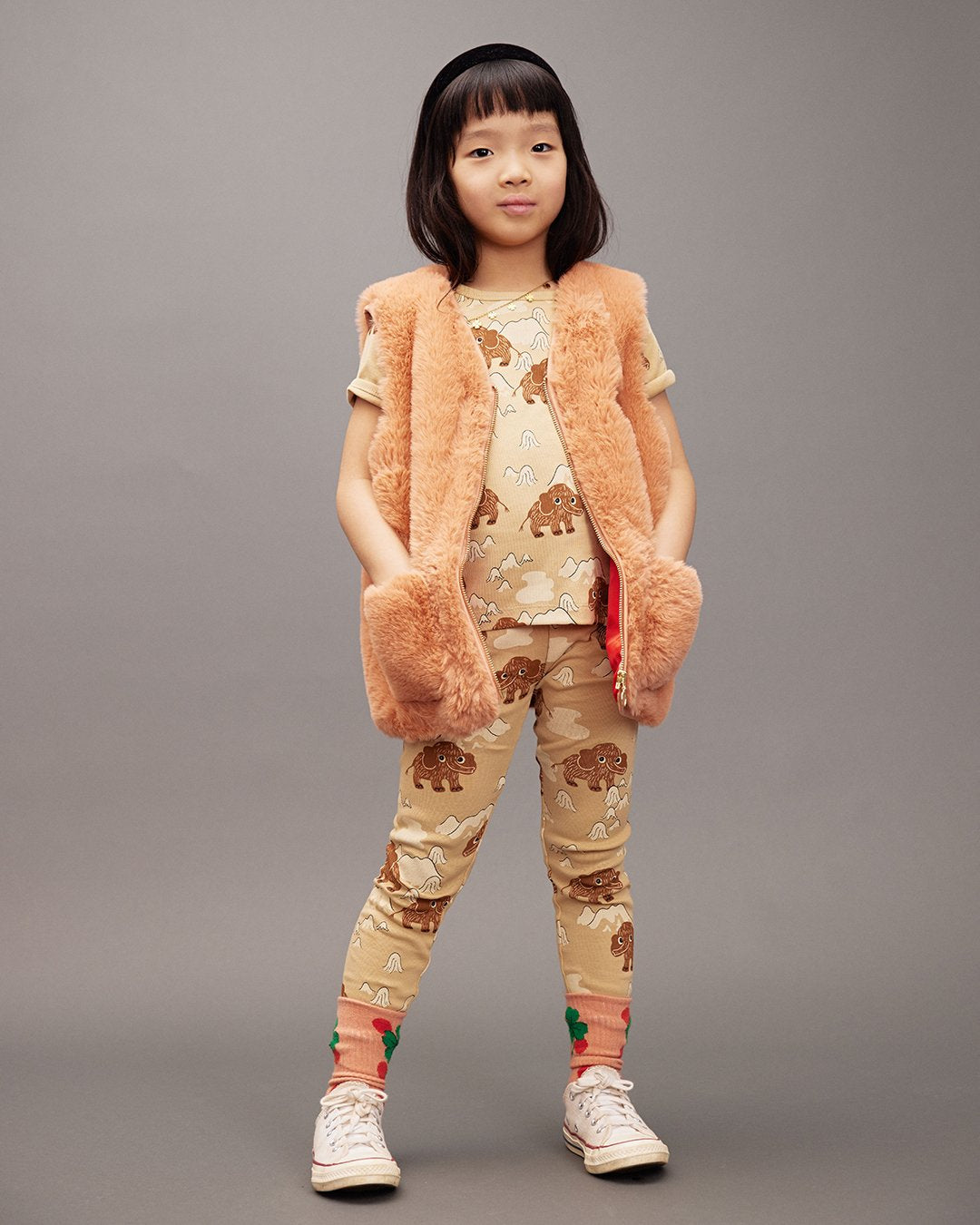 MINI RODINI Mammoths legging - Beige