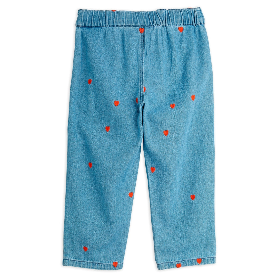 MINI RODINI Mini hearts Spijkerbroek - Blauw