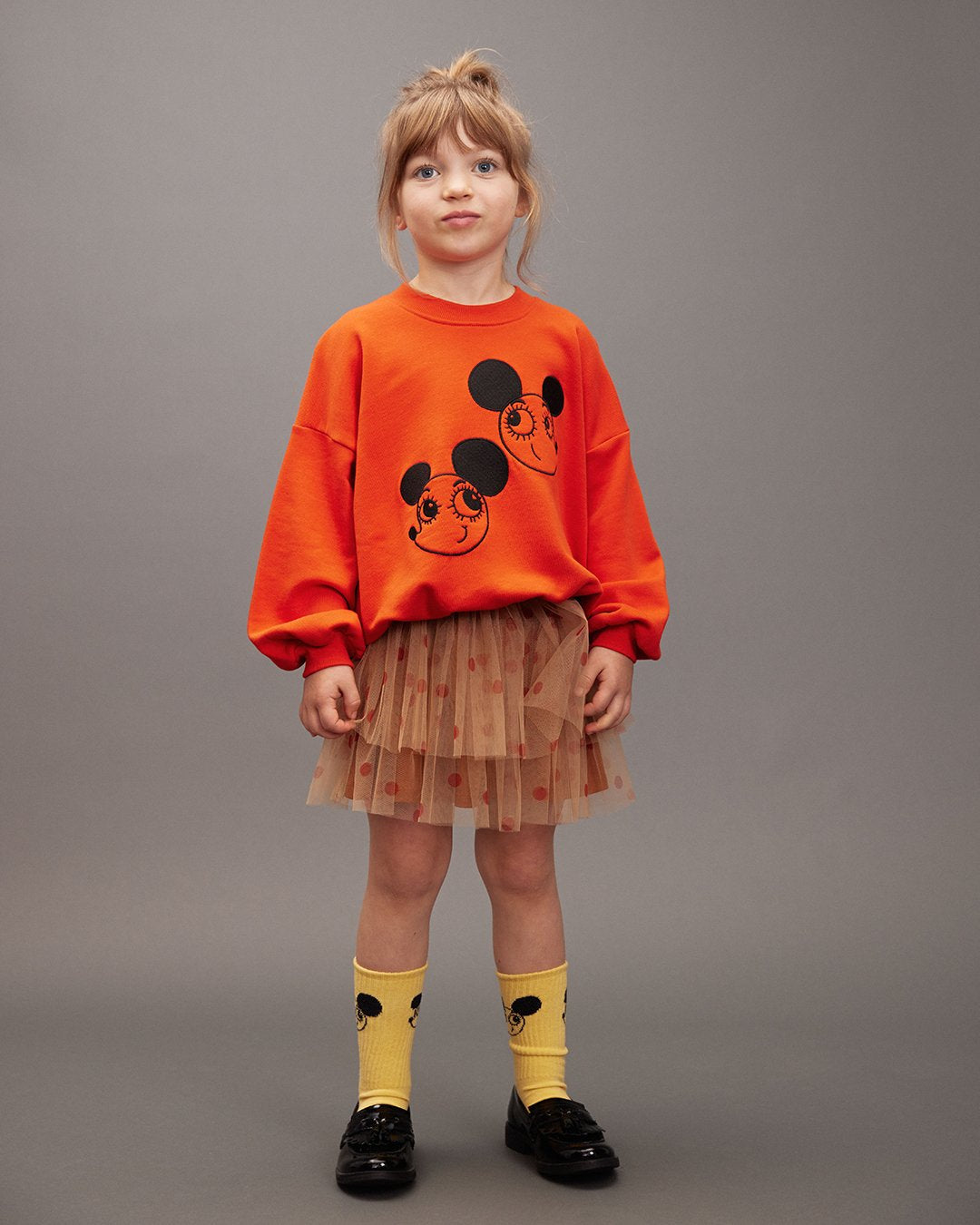 *PRE-ORDER* MINI RODINI Dotted tulle skirt - Roze