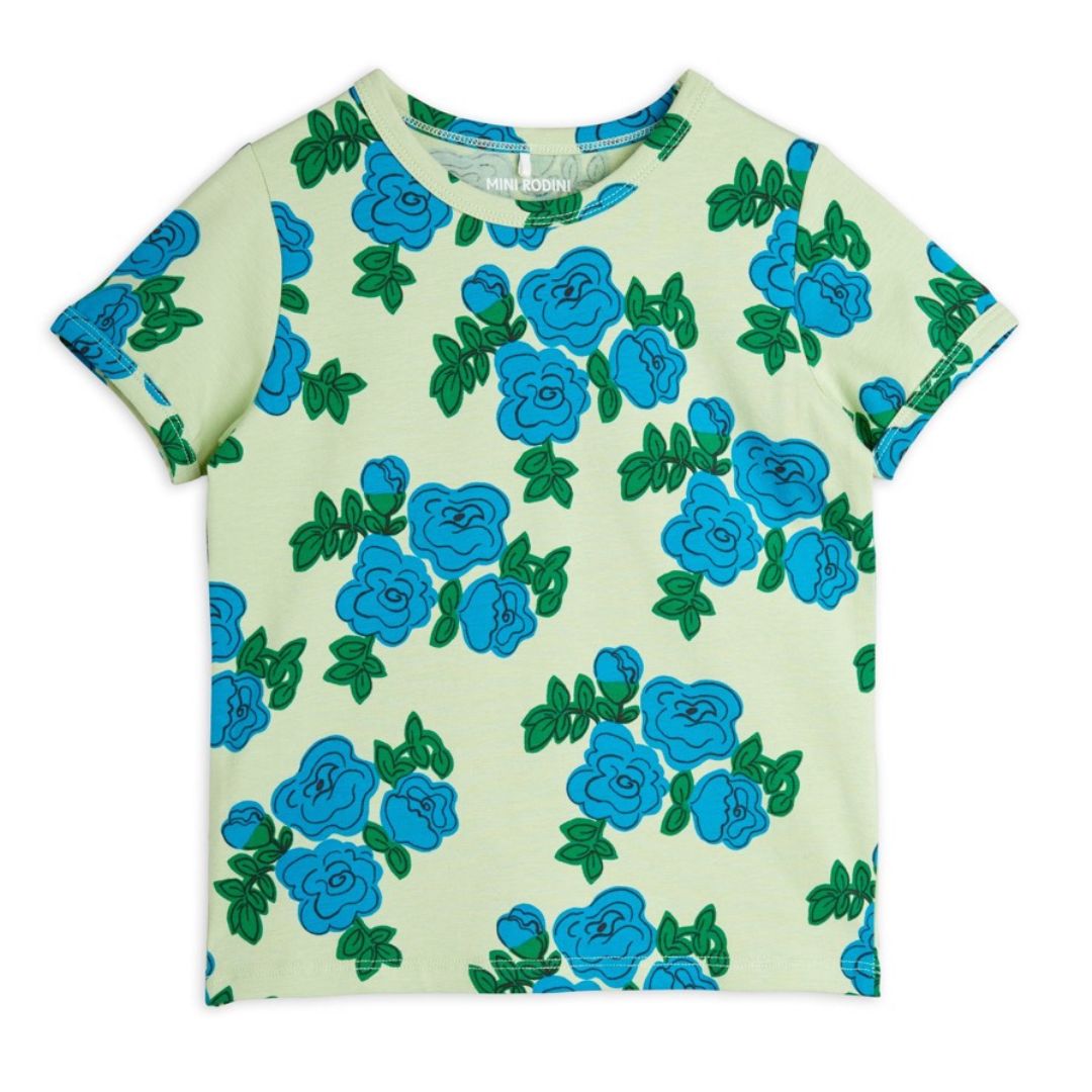 MINI RODINI T-shirt Blauwr Rozen - Groen