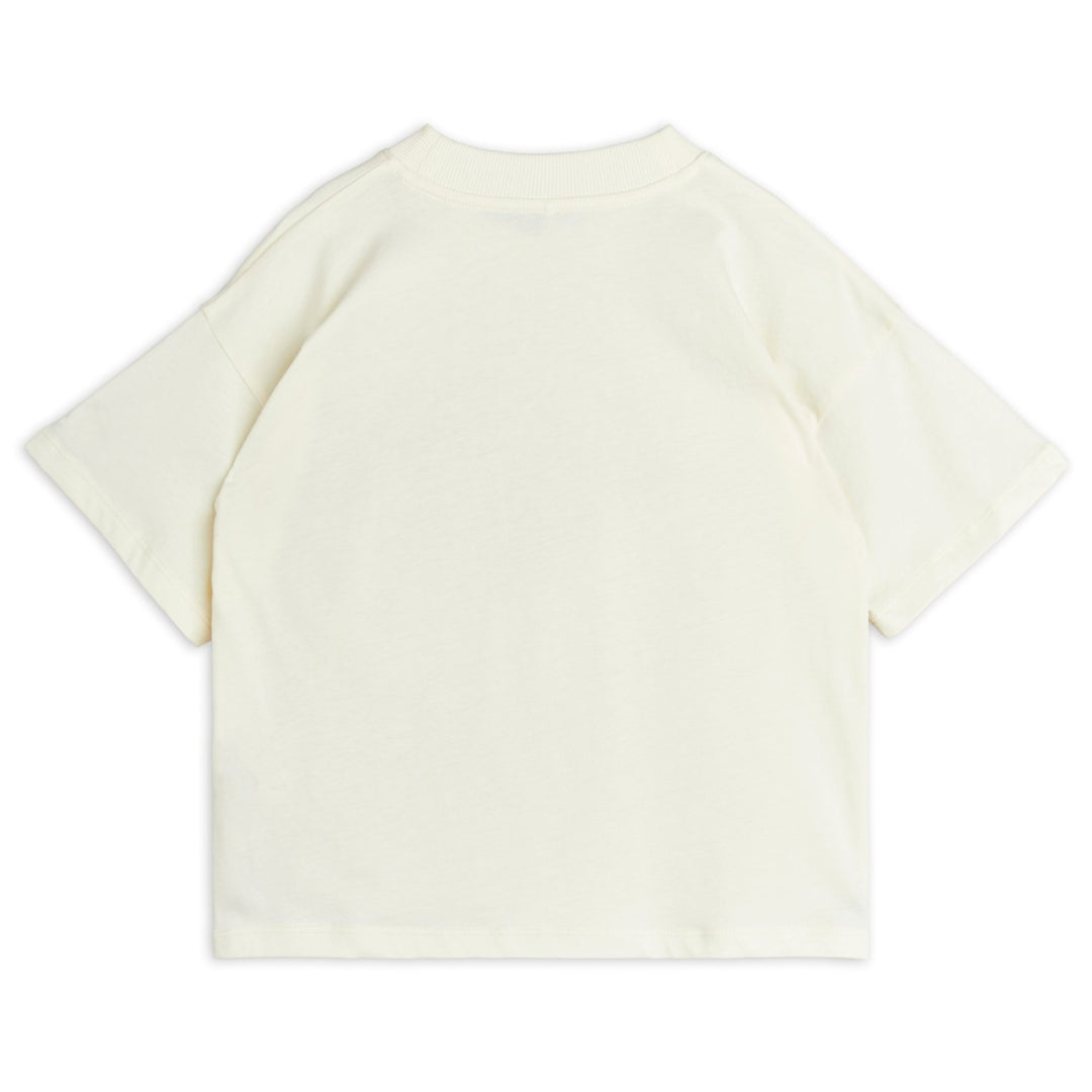 MINI RODINI T-shirt Flundra / Vis sp - Offwhite