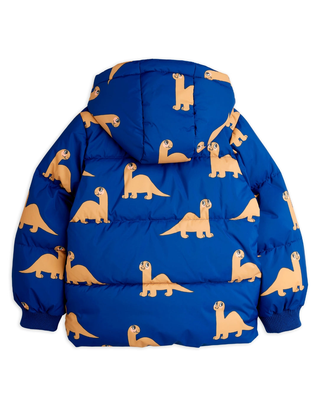 *PRE-ORDER* MINI RODINI Winterjas Dinos hooded puffer - Blauw