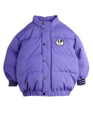 *PRE-ORDER* MINI RODINI Winterjas Ritzratz patch puffer - Paars