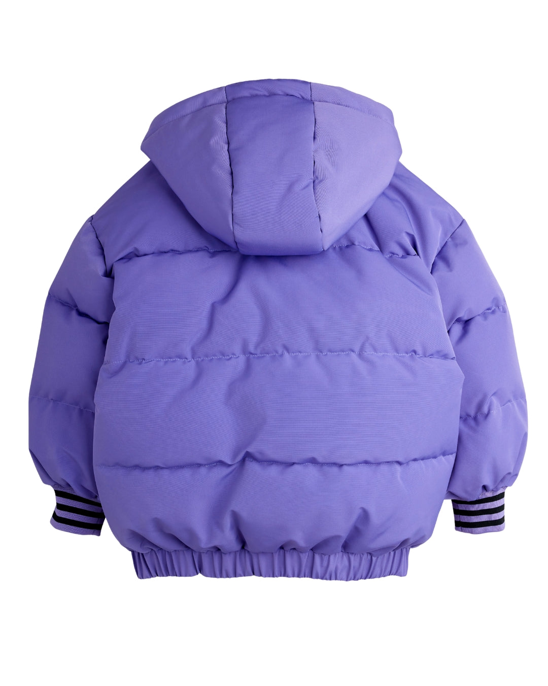 *PRE-ORDER* MINI RODINI Winterjas Ritzratz patch puffer - Paars