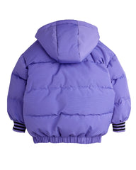 *PRE-ORDER* MINI RODINI Winterjas Ritzratz patch puffer - Paars