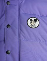 *PRE-ORDER* MINI RODINI Winterjas Ritzratz patch puffer - Paars