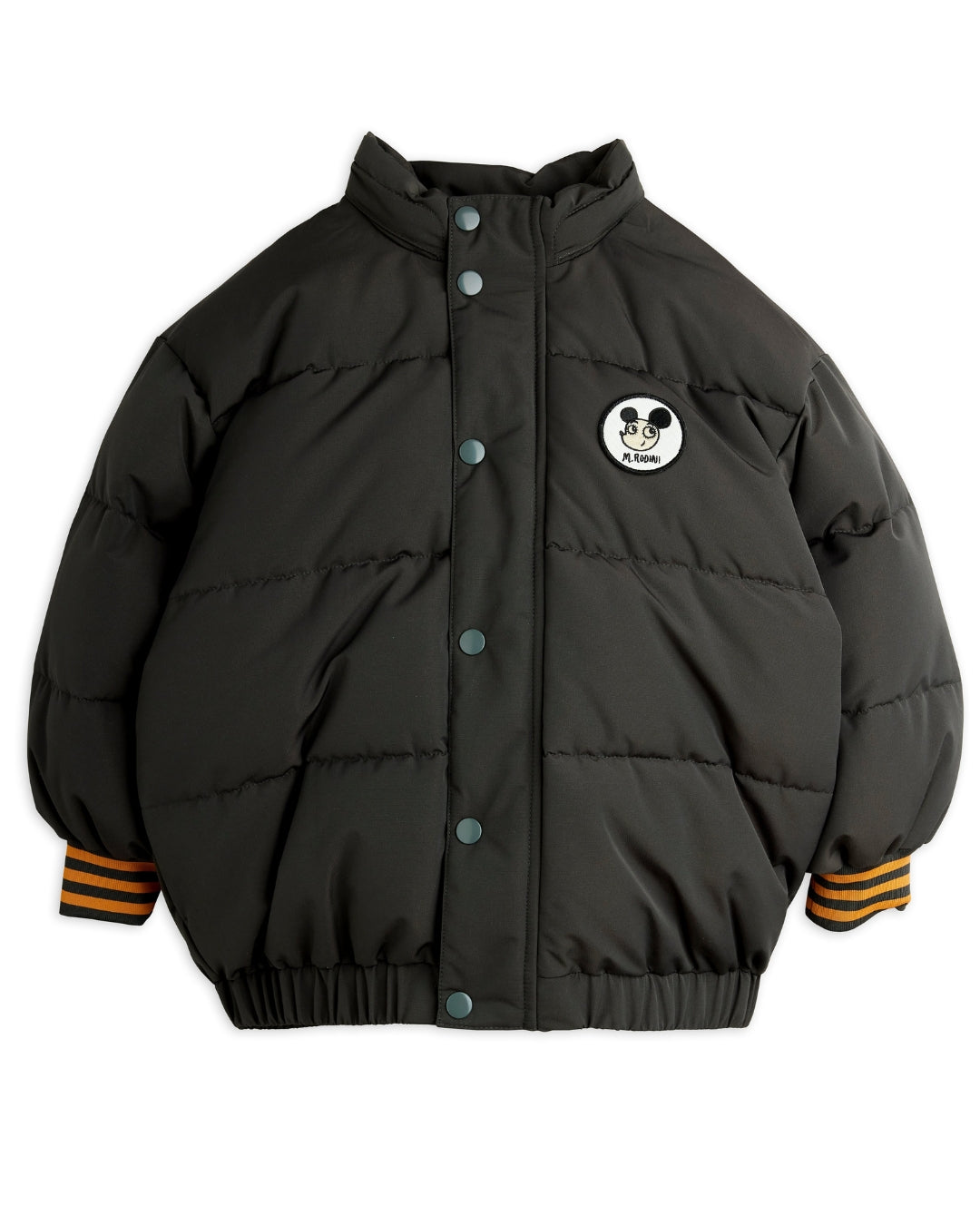 *PRE-ORDER* MINI RODINI Winterjas Ritzratz patch puffer - Zwart