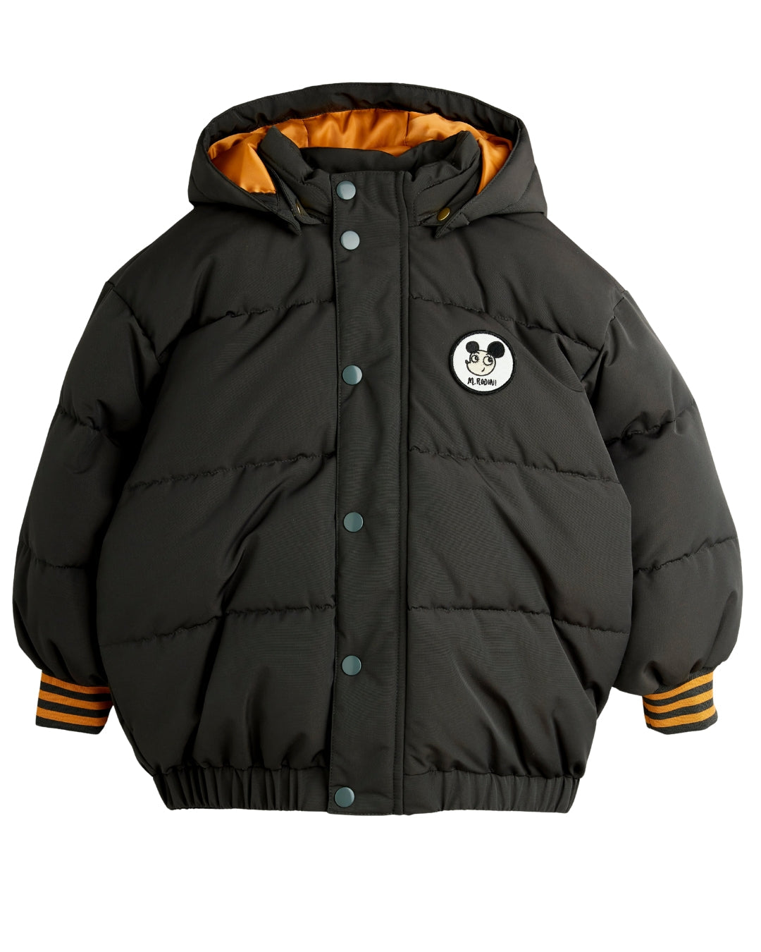 MINI RODINI Winterjas Ritzratz patch puffer - Zwart