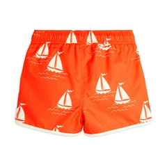 MINI RODINI Zwembroek Zeilbootjes - Rood