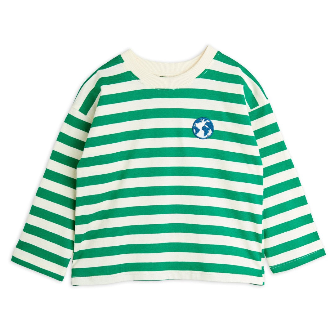 Mini rodini longsleeve groene streep