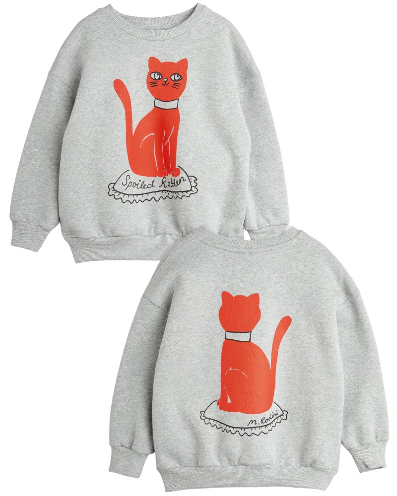 MINI RODINI Cat sweatshirt - grijs