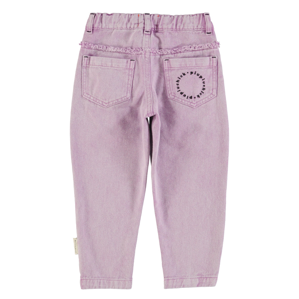 Piupiuchick Mom fit trousers Lilac