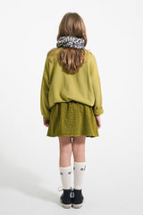 Piupiuchick Korte rok - Khaki black flowers
