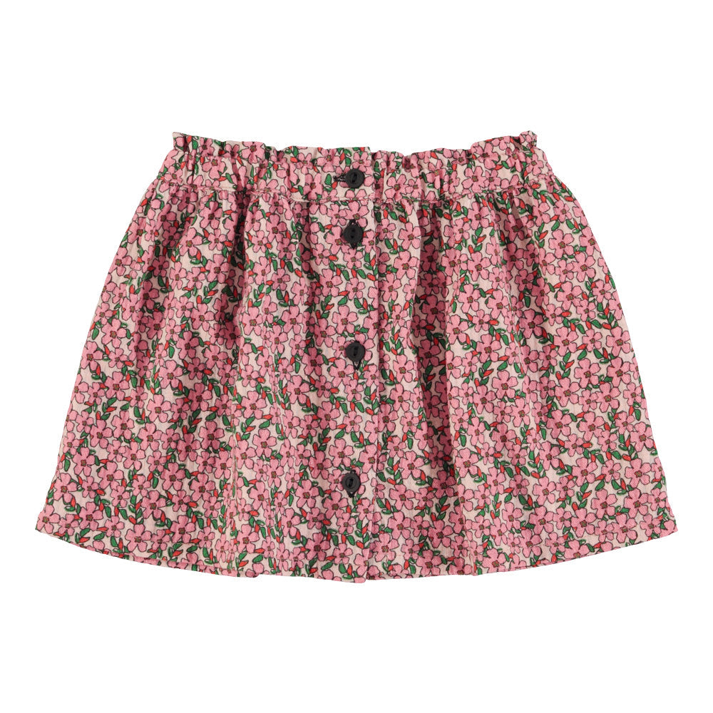 Piupiuchick roze rok met bloemenprint