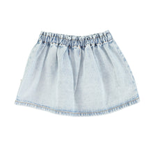 Piupiuchick Short Skirt - Washed Blue Denim