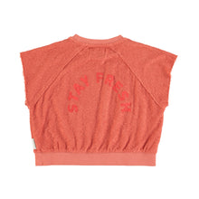 Piupiuchick Sleeveless Sweatshirt - Terracotta Apple Print