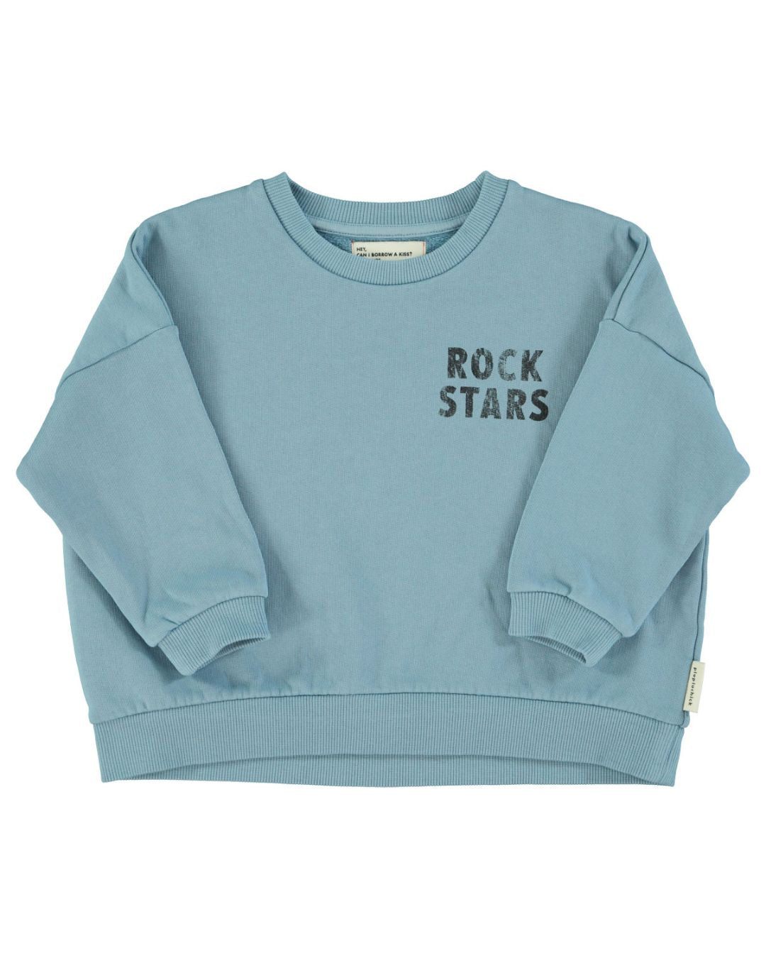 Piupiuchick Sweatshirt - Blue "rock stars" print