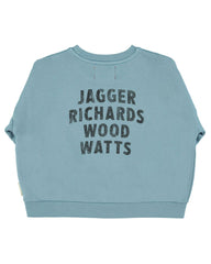 Piupiuchick Sweatshirt - Blue "rock stars" print