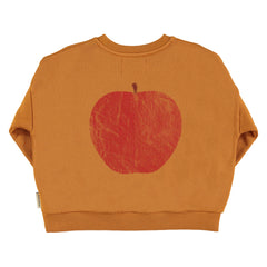 Piupiuchick Sweater Camel w/ "jimmy apples farm" print