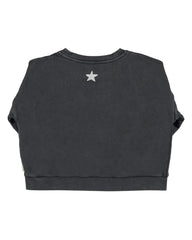 Piupiuchick Sweatshirt - Faded black "Jimi Hendrix" print