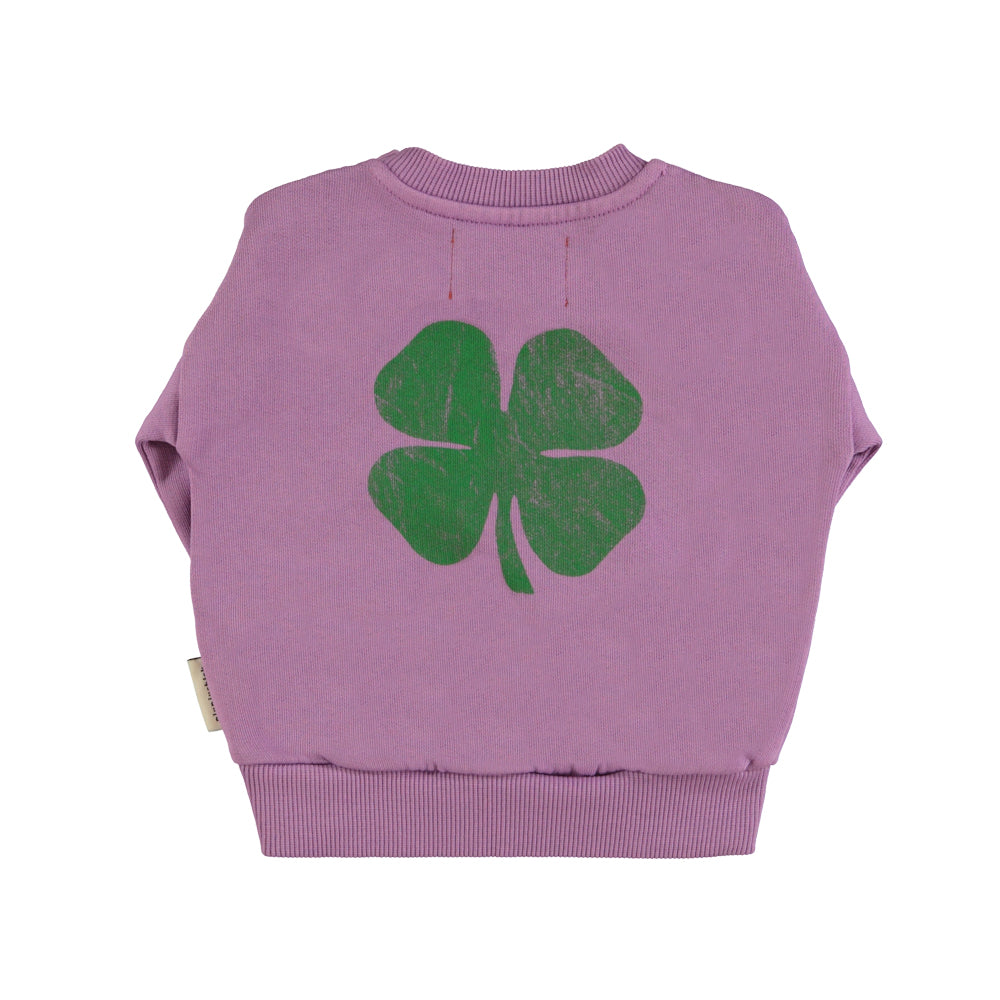 Piupiuchick Baby Sweater Mauve w/ "lucky luke" print